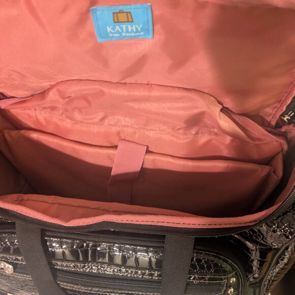 Kathy Van Zealand Croco Overnight Bag - Picture 4 of 11